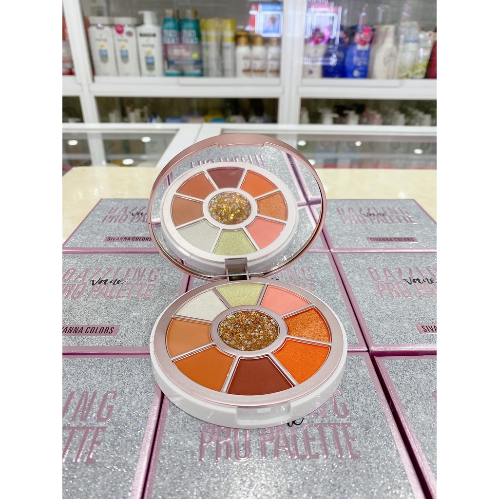 Bảng 9 Ô Phấn Mắt Sivanna Dazzling Pro Palette HF5036 Thái Lan