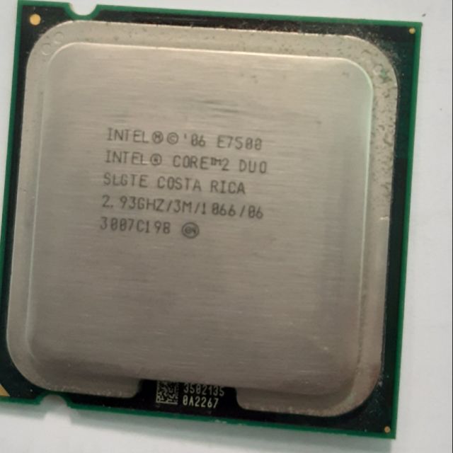 CPU E7500 2.93 Ghz, 3M, FSB 1066