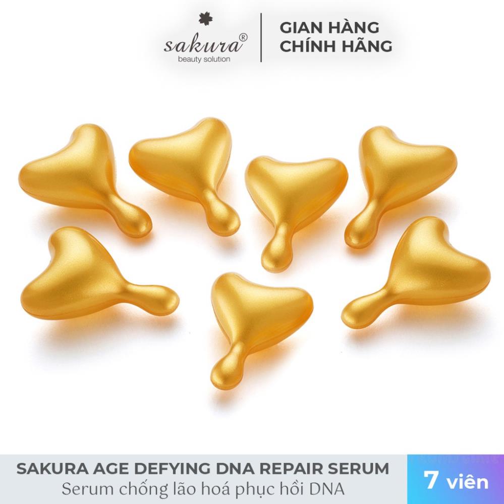 Serum dưỡng da chống lão hóa Sakura Age Defying DNA Repair Serum 7 viên - Mỹ Phẩm Mai Hân