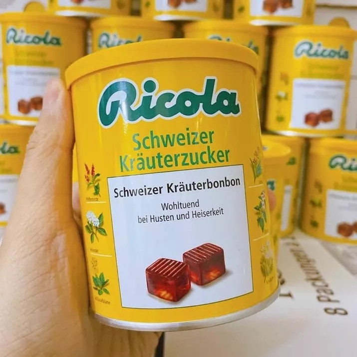 Kẹo ngậm ho thảo mộc Ricola Original Herb Đức 250g