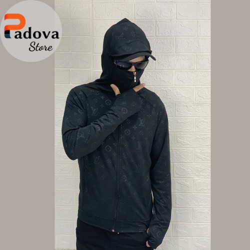 Áo Chống Nắng Nam LV – 3D vải co giãn logo dập vân nổi, trùm kín đầu, che kín mặt thay khẩu trang cực tốt PADOVA – PV01 | BigBuy360 - bigbuy360.vn