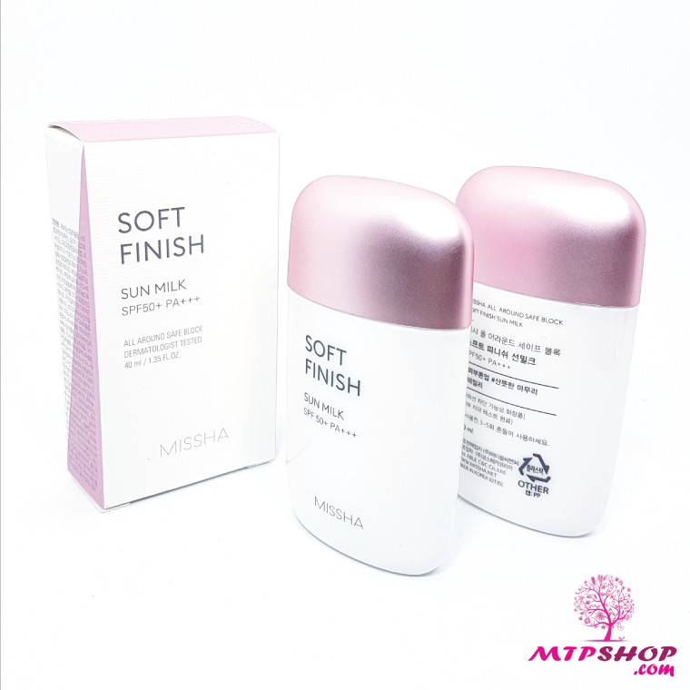 Kem Chống Nắng Missha Soft Finish Sun Milk SPF50+ PA+++