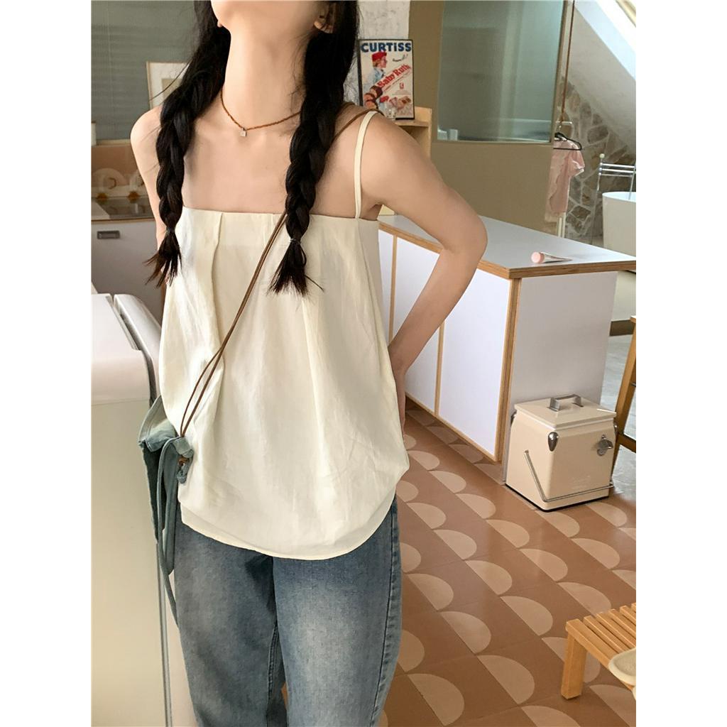 63886 Áo Yếm Cổ Phẳng Đơn Giản