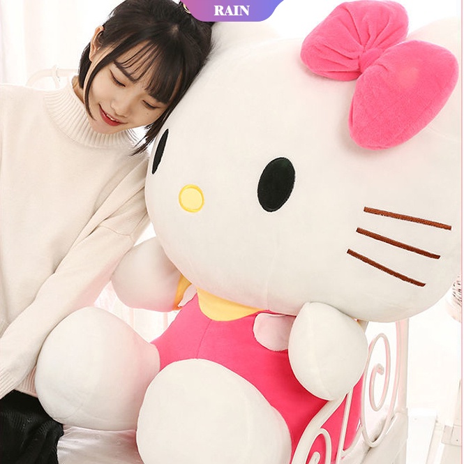 Thú Nhồi Bông Hình Hello Kitty Sanrio Dễ Thương 20cm Trang Trí Phòng Cho Bé