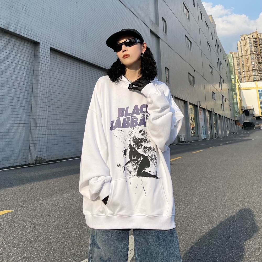 NRVP Áo Hoodie Nữ Tay Dài Dáng Rộng Thời Trang Phong Cách Hàn Quốc