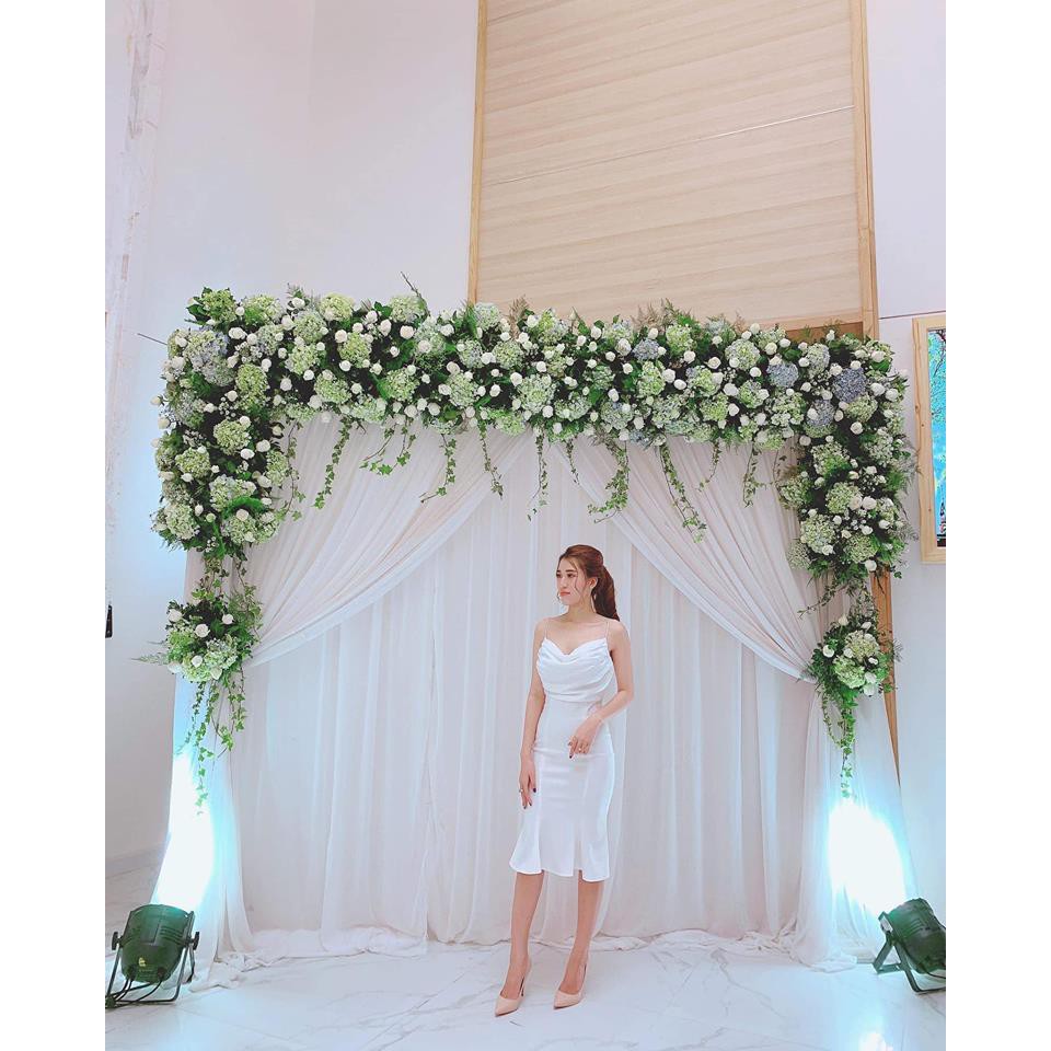 Đầm dự tiệc body đuôi cá cổ đổ hở lưng sexy / Đầm dự tiệc hàng thiết kế cao cấp | BigBuy360 - bigbuy360.vn