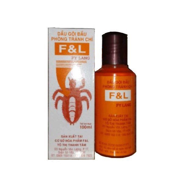 Dầu Gội Đầu Sạch Cháy Chí Rận F&L FY LANG 100ml Không Gây Độc Hại Cho Người