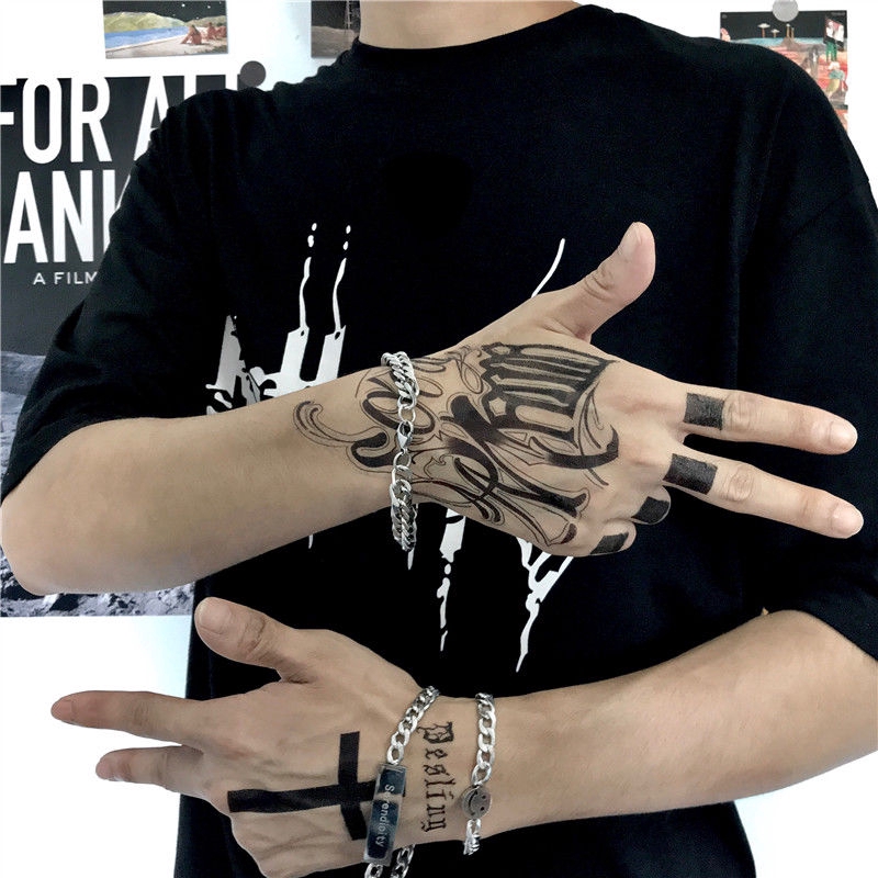 Vòng tay bằng thép titan phong cách Hiphop thời trang đường phố cá tính