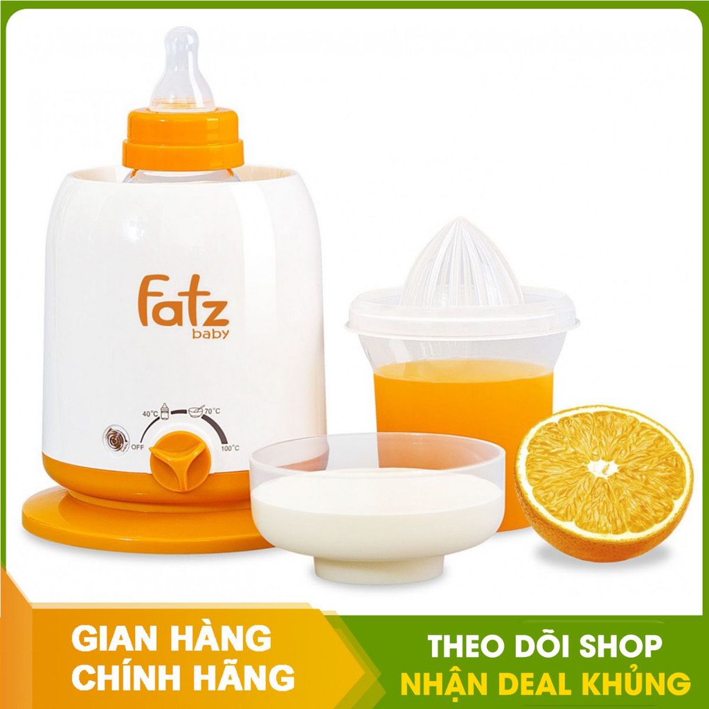 Máy hâm nóng và tiệt trùng sữa - thức ăn đa năng( 4 in 1 ) Fatzbaby FB3002SL có video - Chính Hãng