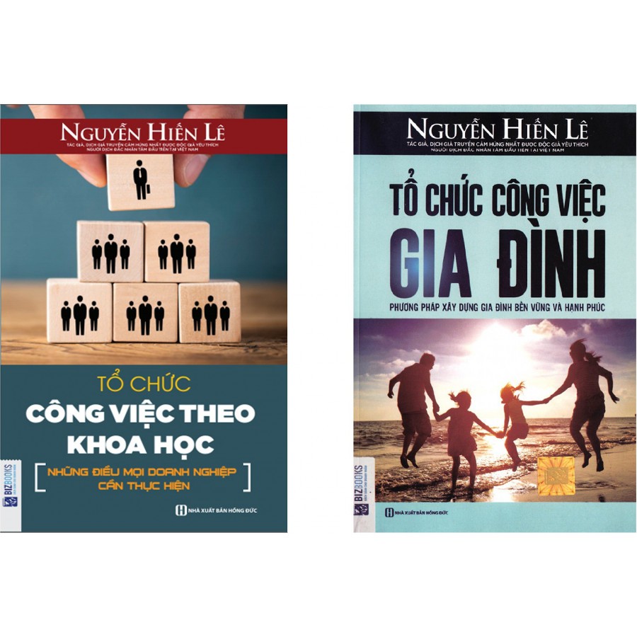 Sách - Combo Gia Đình và Sự Nghiệp 2 quyển: Tổ chức công việc theo Khoa Học + Tổ chức công việc gia đình