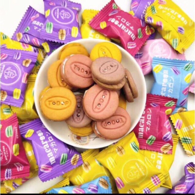 Bánh quy Macaron mix siêu ngon gói 300-338g Đài loan