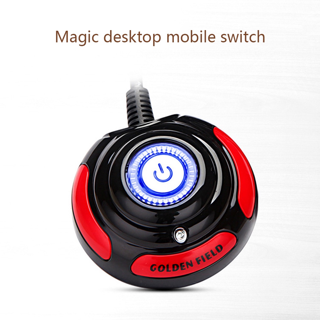 Desktop PC Computer Case Power Supply on/off Reset Round Big Button Switch with 1 6m Cable【Huiteni】