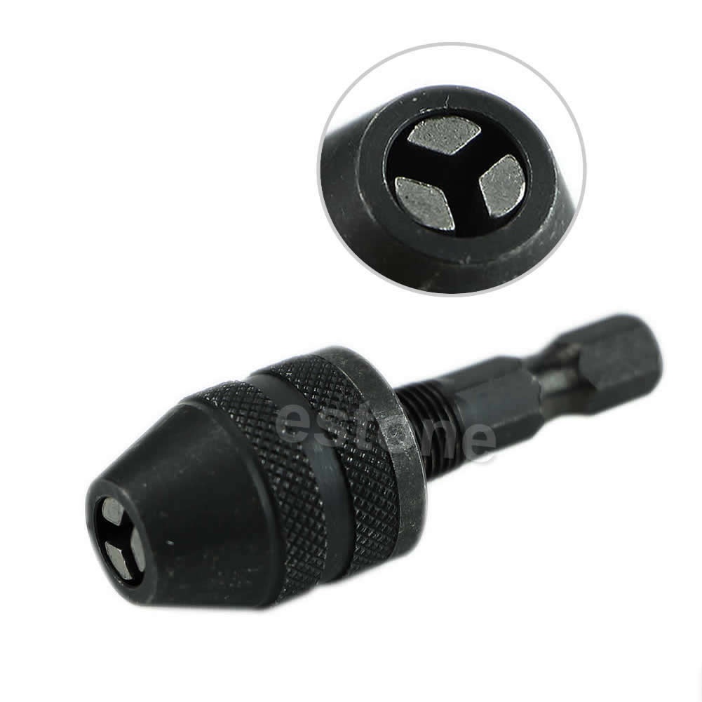 Kẹp Nối Mũi Khoan Điện Không Chìa Khóa 1 4 Cái Đầu Lục Giác 0 3-3mm