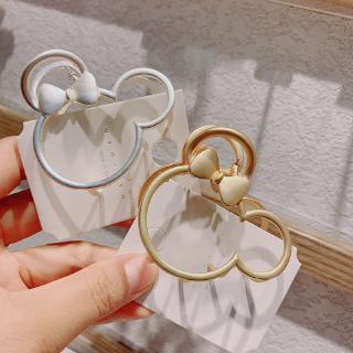 Korean Temperament Mickey Mouse Hollow Flower Hair Clip Large Hair Clip