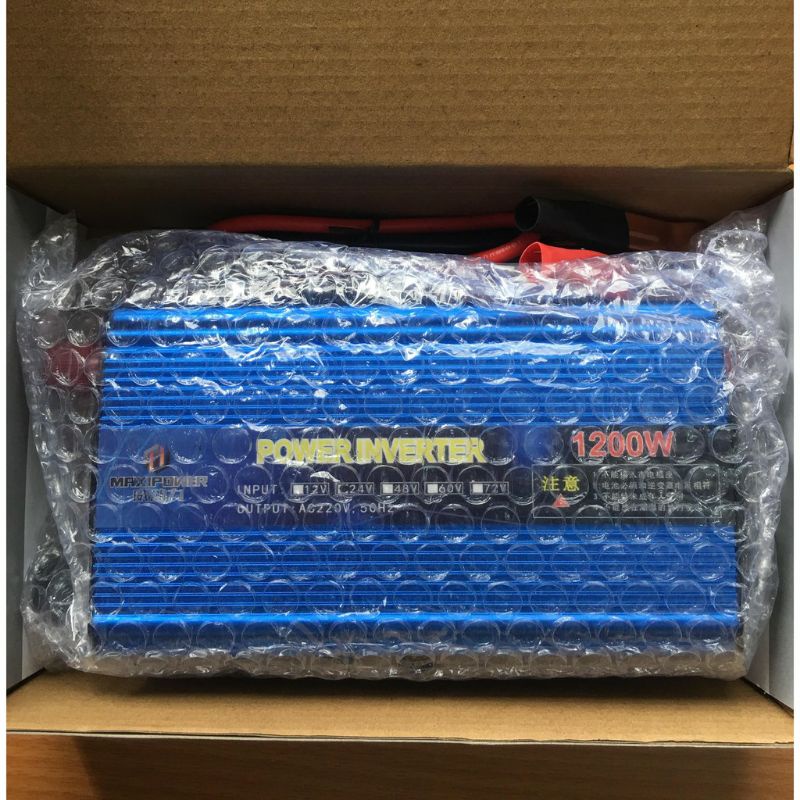 Bộ Kích Điện 12v Lên 220v, Kích Điện 12v Lên 220v Sin Chuẩn 1200w, Siêu Mạnh Siêu Bền Bảo Hành 2 Năm