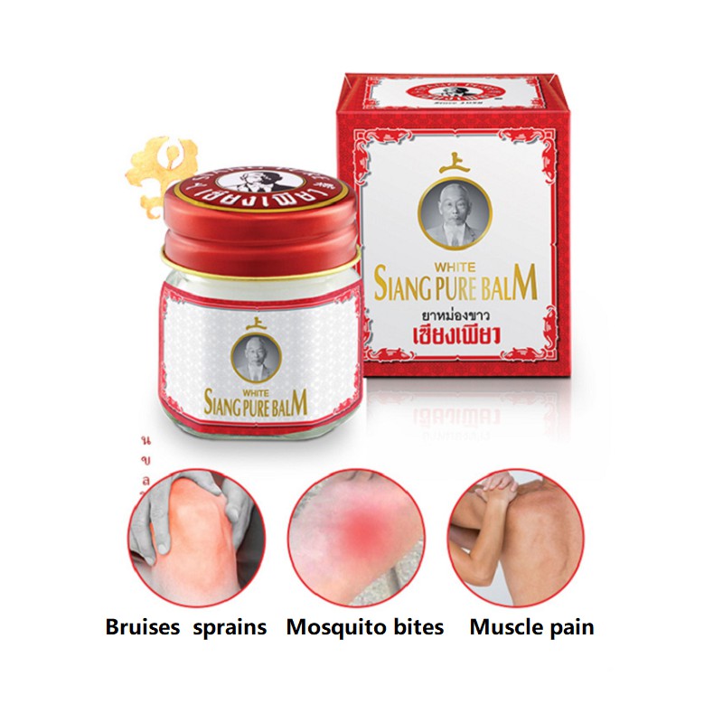 [Chính Hãng] Dầu Cù Là Ông Già Siang Pure Oil Balm (Đỏ/ Trắng) 12gr/40g - Nội Địa Thái Lan Hàng Chuẩn