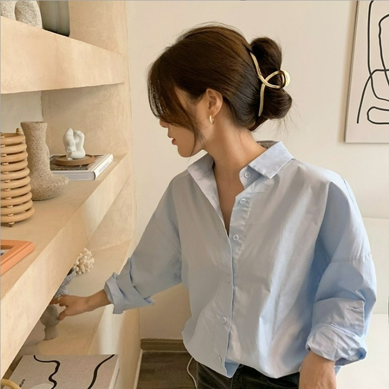 Kẹp Tóc Hình Tai Mèo/Cua Đính Đá/Ngọc Trai Giả Kiểu Hình Học Đơn Giản Phong Cách Thanh Lịch