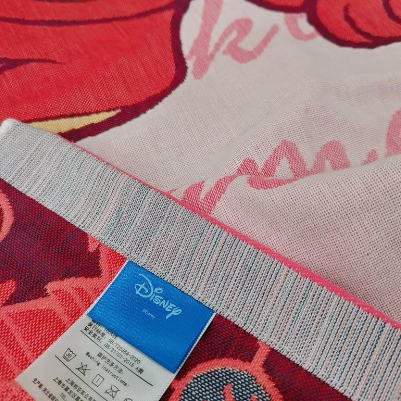 [Chính hãng Disney] Mền đắp cotton đa năng tiện dụng cao cấp hoạ tiết Gấu dâu