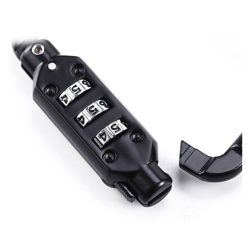 Khóa dây nón bảo hiểm xe đạp chống trộm 3 chữ số