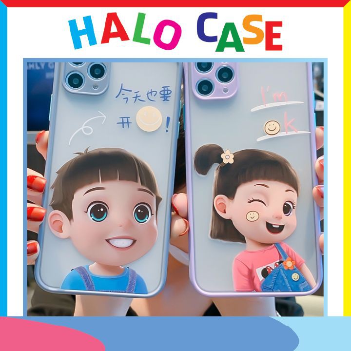 ỐP IPHONE - Ốp Lưng Iphone Nhám Cặp đôi 3d Siêu Xinh 6/6plus/6s/6splus/7/7plus/8/8plus/x/xr/xs/11/12/pro/max - Halocase
