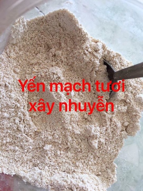 1kg yến mạch tươi xây nhuyễn giảm 2-4kg/ tuần ( yến mạch pha sữa)