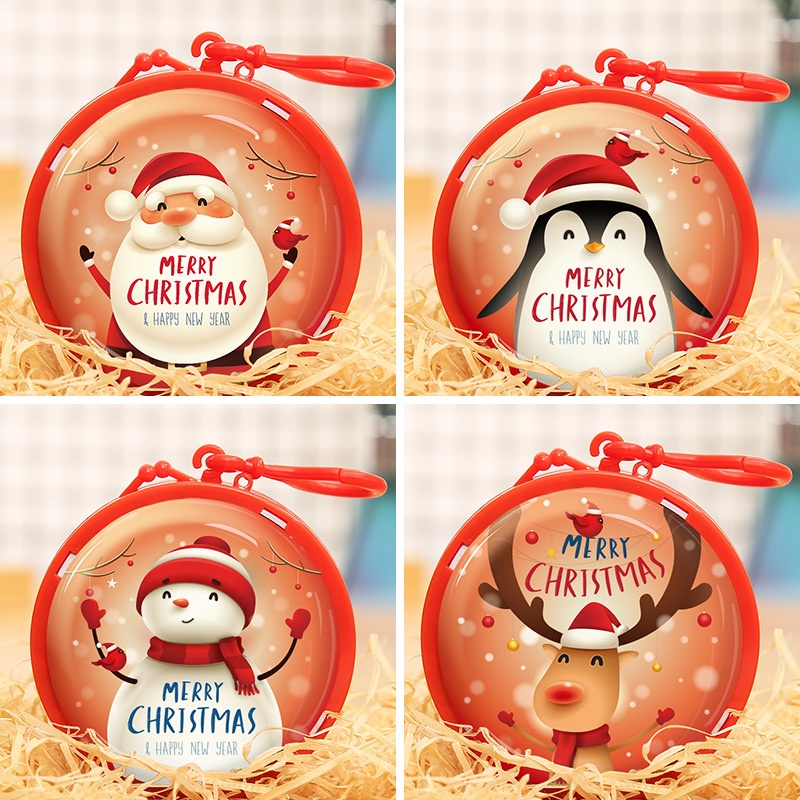 Ví Đựng Tiền Xu Hình Ông Già Noel Dễ Thương Cho Bé