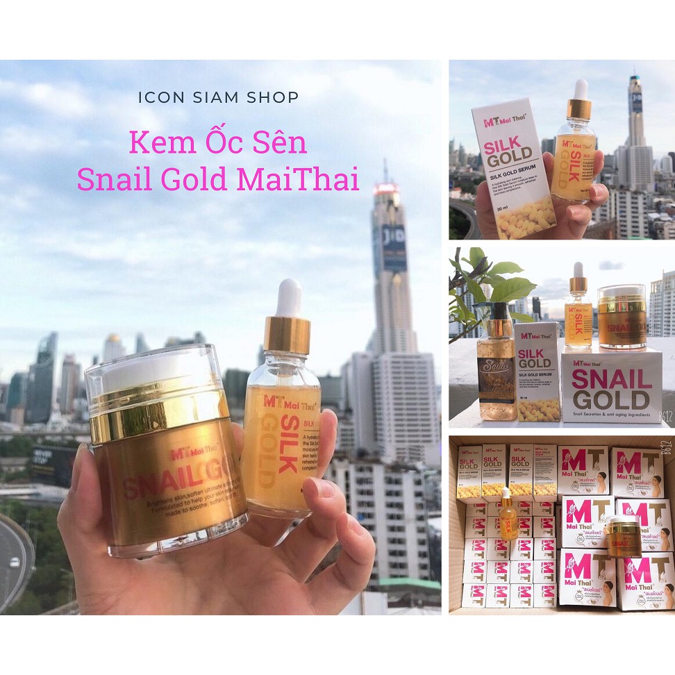 [Hàng Mới Về] Kem Ốc Sên Snail Gold MAI THAI ( Hoàng Gia Thái Lan )