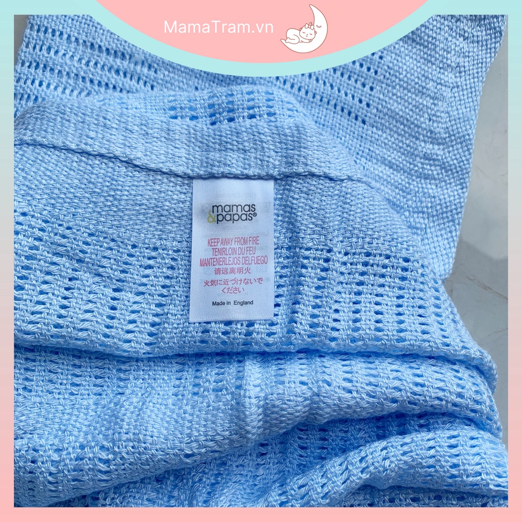 Khăn/Chăn Lưới Sợi Tre MAMAS PAPAS - Chăn Mền Pháp chống ngạt An Toàn cho bé 120*170cm