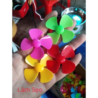 Cánh quạt nhựa 4 cánh đủ màu, đường kính cánh quạt 40mm/60mm/80mm trục 2mm. cánh quạt mô tơ đèn diều dts20002