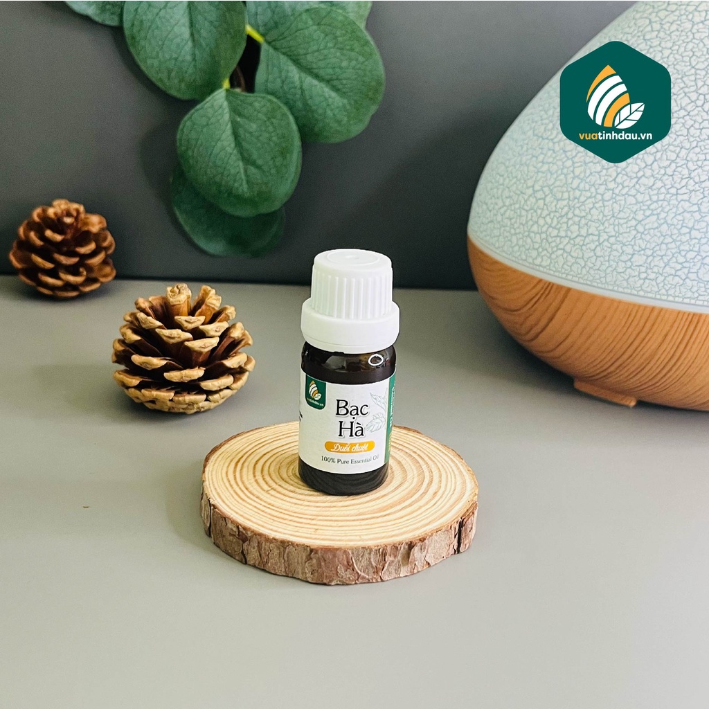 Chai Tinh Dầu Thơm Bạc Hà Xông Thơm Phòng 10ml/30ml/50ml VUATINHDAU Dầu Bạc Hà Nguyên Chất Thơm Xe Đuổi Chuột Đuổi Gián