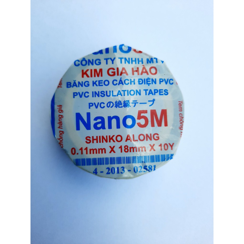 Băng cách điện Nano 5M Shinko ALong (20Y) đen (KGH)