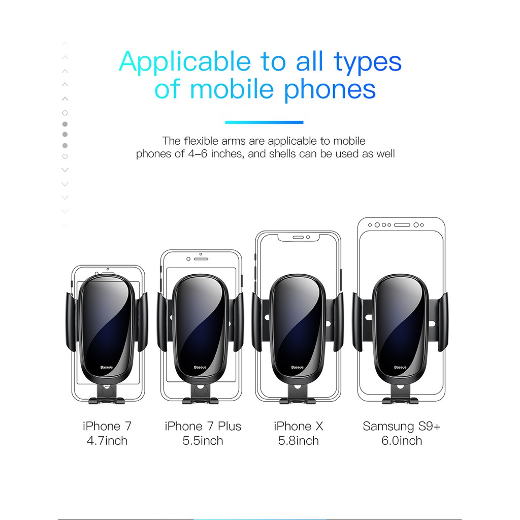 BASEUS Giá Đỡ Điện Thoại Gắn Lỗ Thông Gió Xe Ô Tô | BigBuy360 - bigbuy360.vn