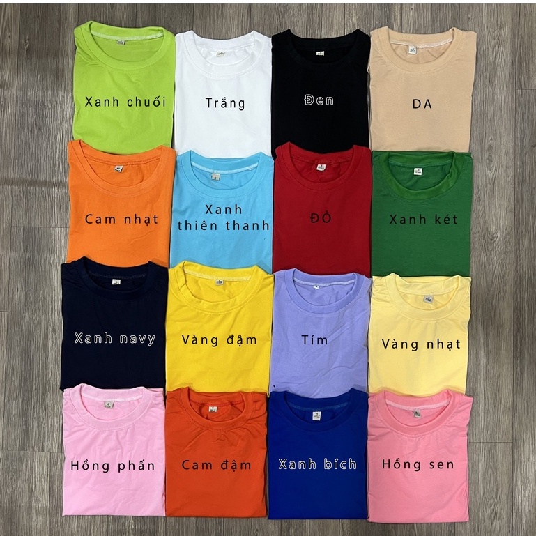 Áo thun trơn nam cổ tròn Size S,M,L form đẹp vải mịn Kabuto