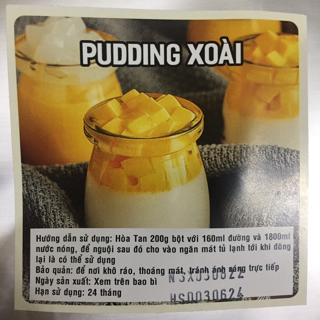 Bột làm pudding/plan xoài 500g