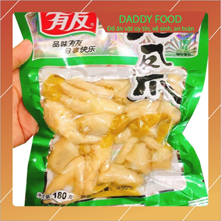 Chân gà cay yuyu gói 100g,180g hương vị tới từ trùng khánh, món ăn nhậu tuyệt vời cho cánh mày râu mùa hè này