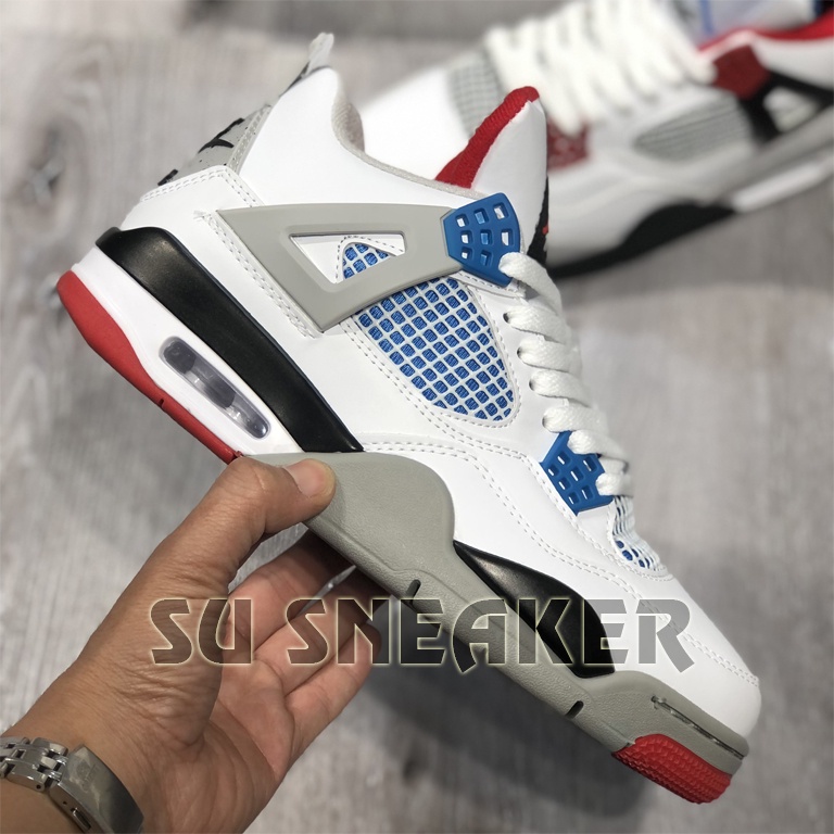 Giày Thể Thao Sneaker Jordan 4 Retro SE What The , JD4 Gót 2 màu SUSNEAKER ( Full Box )