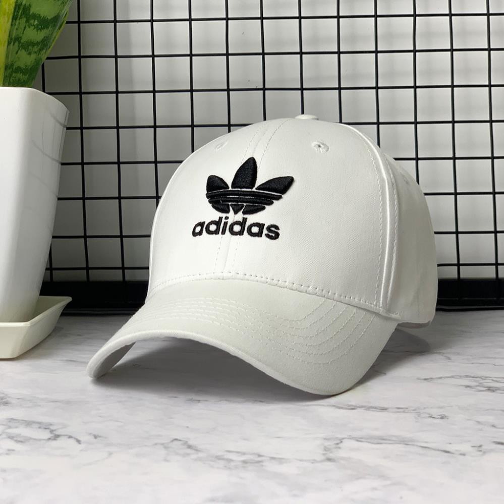 Mũ lưỡi trai Adidas màu trắng cá tính dành cho cả nam và nữ full hộp để làm quà tặng