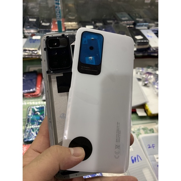Bộ vỏ điện thoại zin hãng xiaomi redmi note 10 5G gồm xương, sườn, lưng, phím bấm