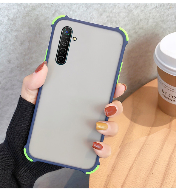 Ốp điện thoại mặt nhám chống sốc 4 góc cho OPPO Realme 5 6 Pro C12 C15 C3 C11 5i 5s 6i | BigBuy360 - bigbuy360.vn