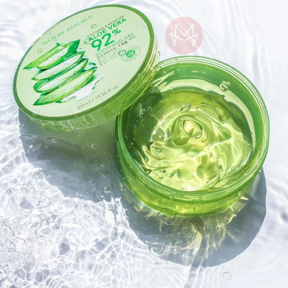 Gel Lô Hội Nature Republic 92% Hàn Quốc - Dùng Làm Nước Rửa Tay Khô 300ml