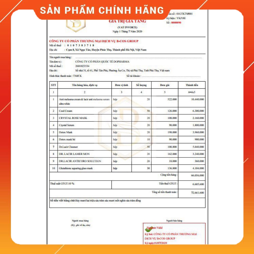 Viên uống trắng da Glutathione 600 Dr Lacir hộp 30 viên hàng chính hãng 100% NGUYÊN MÃ