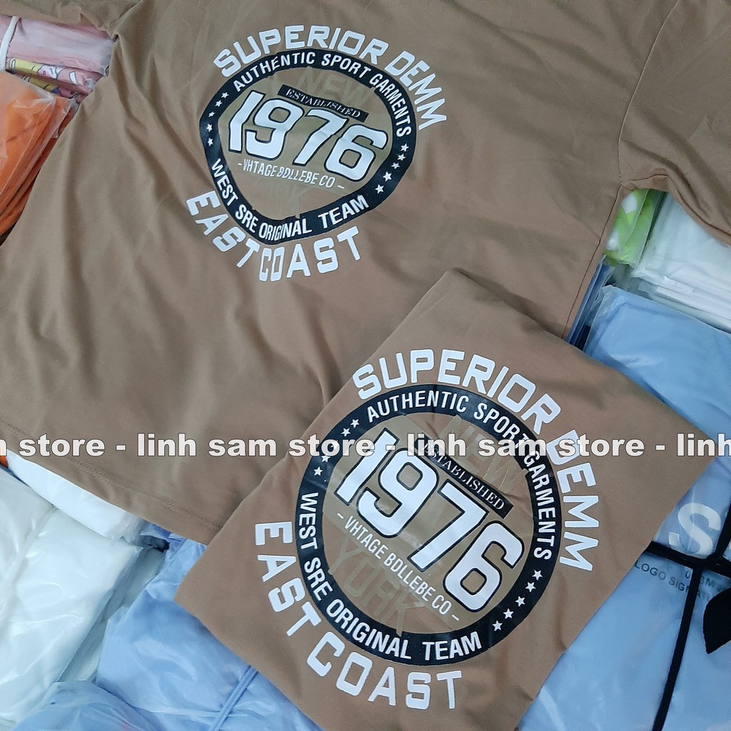 Áo thun nữ tay lỡ freesize phông form rộng dáng Unisex, mặc lớp, nhóm, cặp in chữ SUPERIOR 1976 | BigBuy360 - bigbuy360.vn