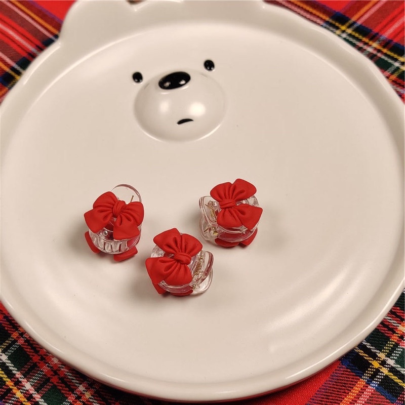 Kẹp Tóc Nhỏ Nơ Đỏ - KEP1181-18