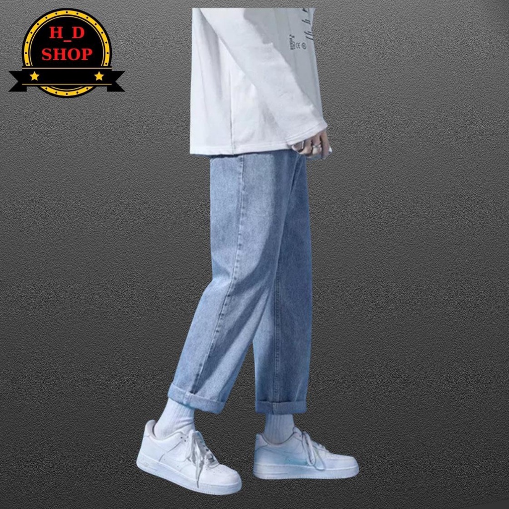 Quần jeans Baggy rộng trơn ống suông nam (Q4 ) cam kết Giặt không phai màu - HÀNG CAO CẤP LOẠI 1 | WebRaoVat - webraovat.net.vn