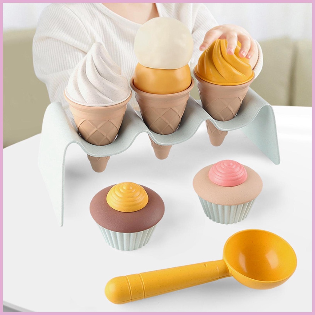 Đồ Chơi Mô Hình Cây Kem Ốc Quế Vui Nhộn Cho Bé