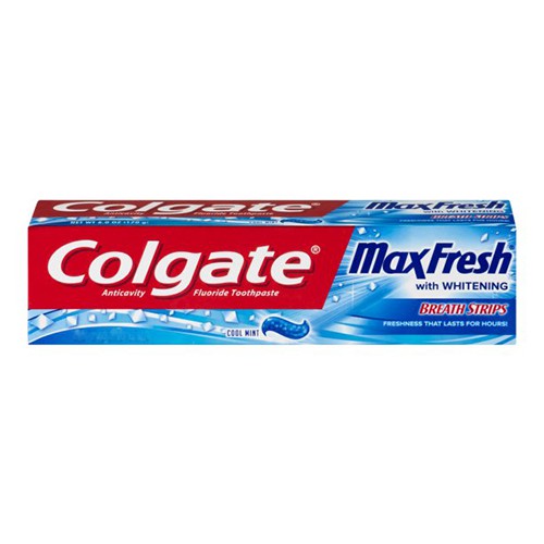 Kem đánh răng Colgate Max Fresh With Whitening Breath Strips 215g