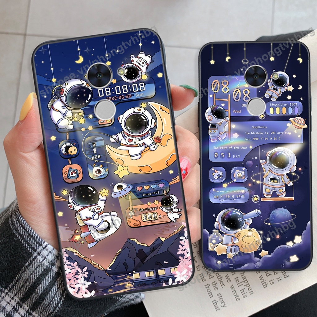 Ốp lưng Huawei Y7 Prime - GR5 2017 phi hành gia hoạt hình 3D cute giá rẻ