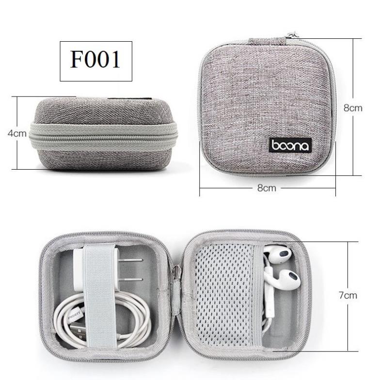 Hộp đựng sạc cáp điện thoại iphone tai nghe thẻ nhớ form cứng Baona  F001 F002 F003 F014 F004