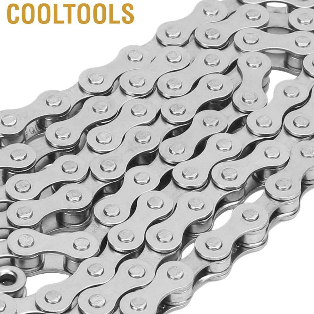 Cooltools Bike Single Speed Chain Adjustable 114 Connection Suitable for Bicycles