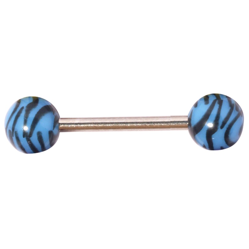 Khuyên Xỏ Lưỡi Bằng Thép Không Gỉ Acrylic Thời Trang Dành Cho Nam Nữ